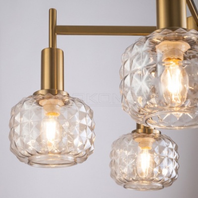 Люстра на штанге Fero FR5366CL-05BS