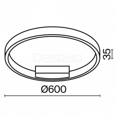 Накладной светильник Rim MOD058CL-L35WK