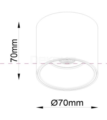 Накладной светильник Alfa LED C064CL-L12W3K