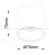 Накладной светильник Alfa LED C064CL-L12W3K