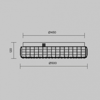 Накладной светильник Castello MOD335CL-L24CH3K