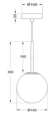 Подвесной светильник Basic form MOD321PL-01G1