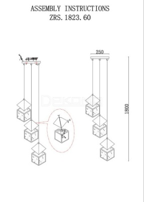 Подвесной светильник Ice Cube ZRS.1005.03