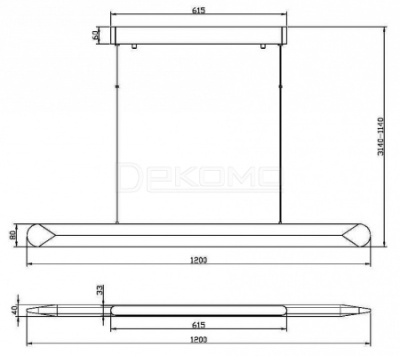 Подвесной светильник Motion MOD276PL-L40B3K