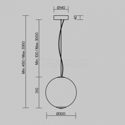 Подвесной светильник Bruma MOD397PL-L15CH3K