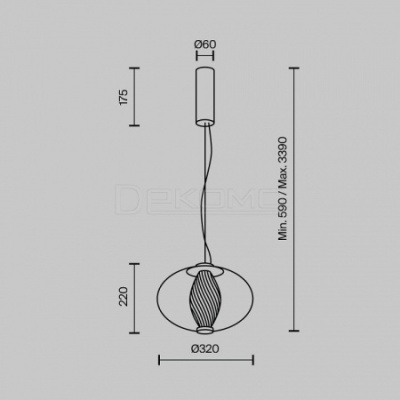 Подвесной светильник Memetics MOD406PL-L8W3K