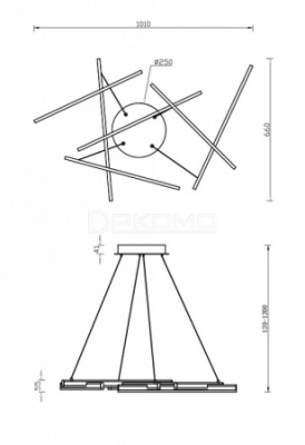 Подвесной светильник Line MOD016PL-L75B