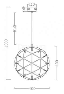 Подвесной светильник Amber FR5099PL-L21CH