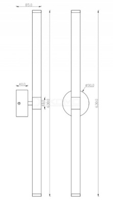 Бра Axis MOD106WL-L16B3K