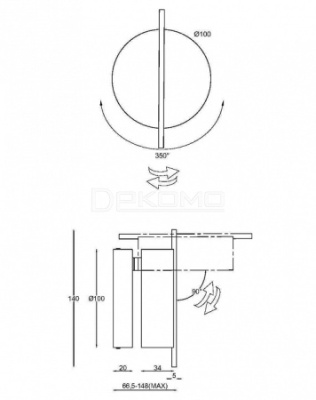 Бра Nuance MOD180WL-L4W3K