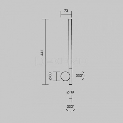 Бра Rotera MOD432WL-L6B3K
