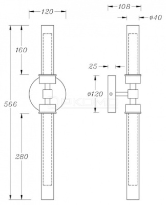 Бра Stelo MOD116WL-L7BS3K