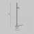 Торшер Thin MOD395FL-L28BS3K Торшер Thin MOD395FL-L28BS3K