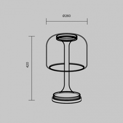 Настольная лампа декоративная Spirito MOD286TL-L18B3K