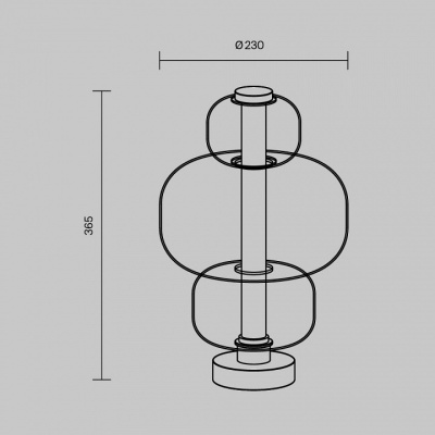 Настольная лампа декоративная Atmos MOD364TL-L15W3K