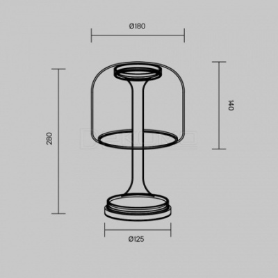 Настольная лампа декоративная Spirito MOD286TL-L8W3K