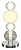 Настольная лампа декоративная Collar MOD301TL-L18CH3K