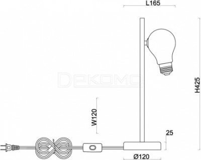 Настольная лампа декоративная Evidence FR5372TL-01BS