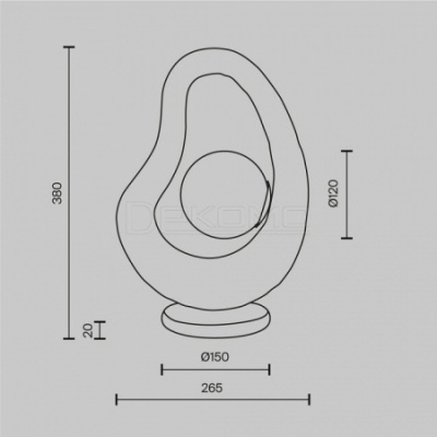 Настольная лампа декоративная Opus MOD380TL-01W