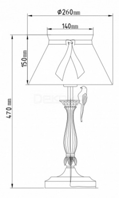 Настольная лампа декоративная Bird ARM013-11-W