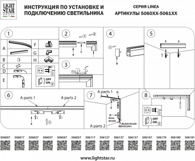 Заглушка для трека Linea 506167