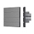 INTELLIGENT ARLIGHT Кнопочная панель SMART-ZB-801-22-1G-8SC-MULTI-IN Grey (230V) (IARL, IP20 Пластик, 5 лет)