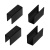 Держатель WPH-FLEX-0616-SIDE BLACK (Arlight, Металл)