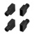 Заглушка WPH-FLEX-0612-SIDE BLACK с отверстием (Arlight, Силикон)