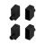 Заглушка WPH-FLEX-0616-SIDE BLACK с отверстием (Arlight, Пластик)
