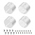 Заглушка WPH-FLEX-D22-360deg WHITE ALU с отверстием (Arlight, Металл)
