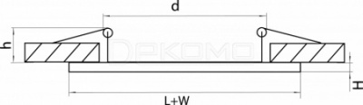 Рамка на 2 светильника Domino 214657
