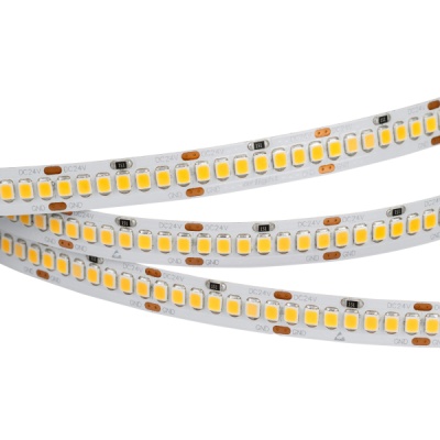 Лента RT 2-5000 24V Warm2700 10mm (2835, 252 LED/m, LUX) (Arlight, 10 Вт/м, IP20)