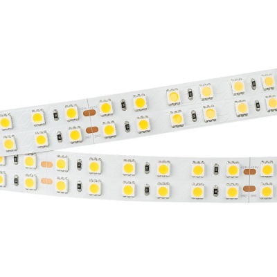 Лента RT 2-5000 24V Warm3000 2x2 (5060, 720 LED, LUX) (Arlight, 34.4 Вт/м, IP20)
