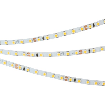 Лента RT 2-5000 24V Warm3000 5mm 2x (3528, 600 LED, LUX) (Arlight, 9.6 Вт/м, IP20)