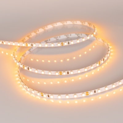 Лента RT-A120-5mm 24V Yellow (9.6 W/m, IP20, 2835, 5m) (Arlight, узкая)