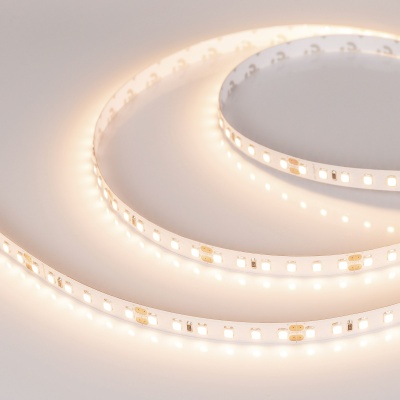 Лента RT-A120-8mm 24V Warm3000 (14.4 W/m, IP20, 2835, 5m) (Arlight, Открытый)