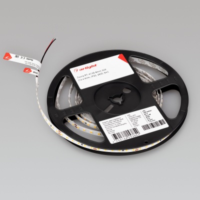 Лента RT-A120-8mm 24V Warm3000 (14.4 W/m, IP20, 2835, 5m) (Arlight, Открытый)