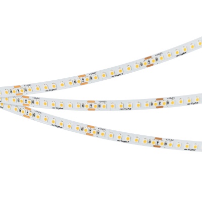 Лента UL-A176-8mm 24V Warm2400 (15 W/m, IP20, 5m) (Arlight, 7 лет)