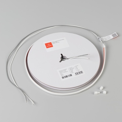 Лента герметичная VELA-M240-2.5x6mm 24V Warm2400 (5 W/m, IP65, 5m) (Arlight, узкая)