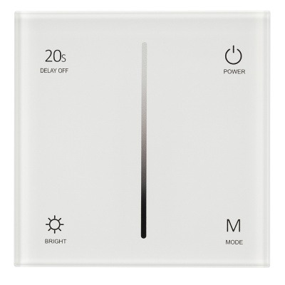 Панель SMART-P36-DIM-IN White (230V, 1.2A, TRIAC, Sens, 2.4G) (Arlight, IP20 Пластик, 5 лет)