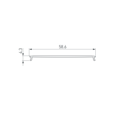 Экран LINE-6070-2000 OPAL (Arlight, Пластик)
