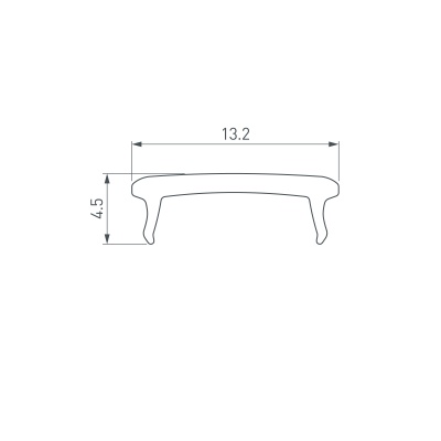 Экран SL-COMFORT-2316-2000 BLACK (Arlight, Пластик)