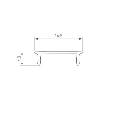 Экран SL-W15-10000 OPAL (Arlight, Пластик)