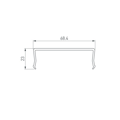 Экран SL-W68-2000 OPAL (Arlight, Пластик)