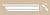 Потолочный плинтус гладкий Decomaster DS 336A гибкий (67*67*1200)