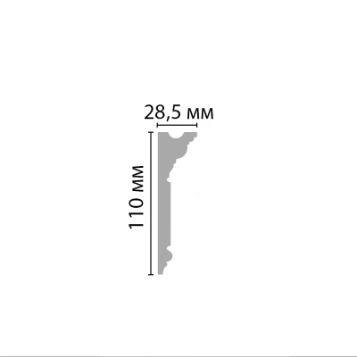 Плинтус потолочный Decomaster D225 (110*29*2000мм)