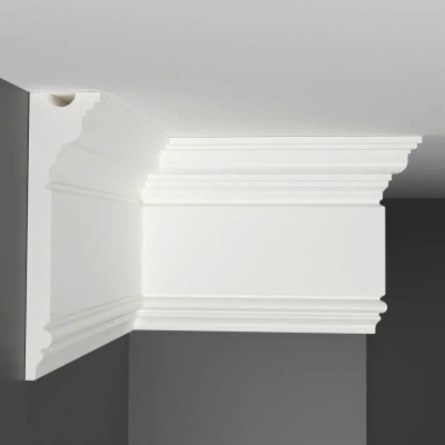 Плинтус потолочный Decomaster D214 (150*38*2000мм)