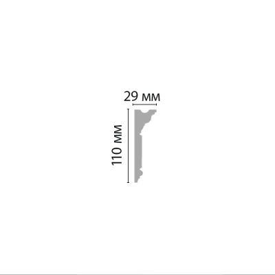 Плинтус потолочный Decomaster D225B (110*29*2000мм)