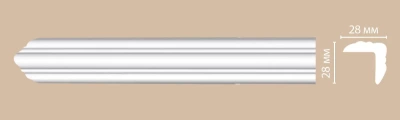 Молдинг гладкий Decomaster DP 332 (28*28*2400)