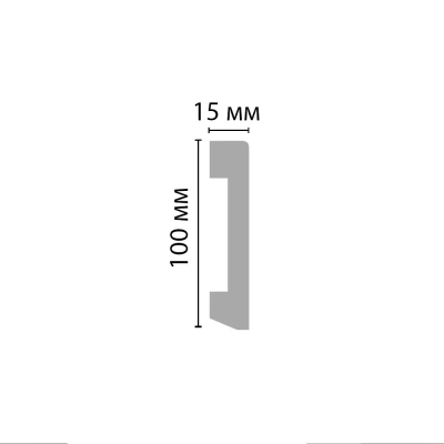 Плинтус напольный Decomaster D036 (100*16*2000)